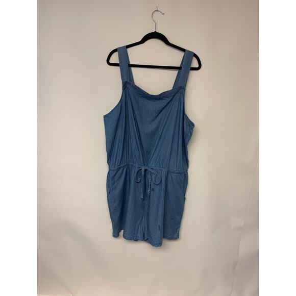 Old Navy Pants - Old Navy Romper Womens SZ XXL/TTG Blue Short Causal NWT Relaxed Fit Summer Beach